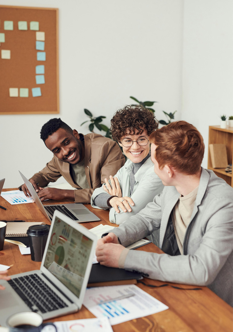 Our team discussing real estate financing